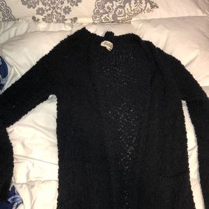 Listicle Black Popcorn Cardigan
